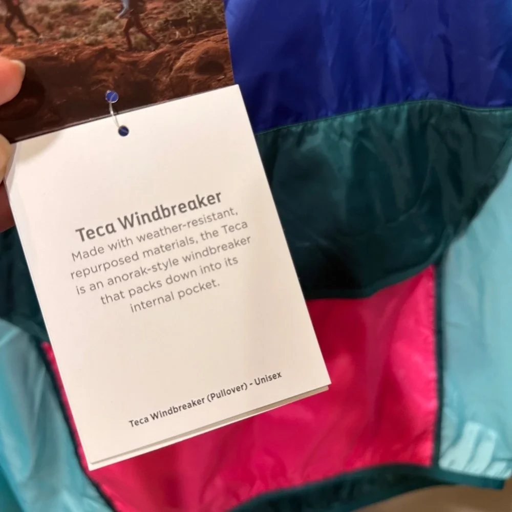 Cotopaxi Teca Half Zip Windbreaker Colorblock NWT Packable Women XS Lightweight - Picture 12 of 16